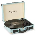 Platine vinyle - audizio - rp114bl - rtro - haut - parleurs intgrs - numrisation usb