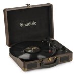 Platine vinyle - audizio - rp114w - rtro - haut - parleurs intgrs - numrisation usb