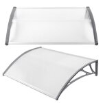 Aufun 120 * 100 cm auvent de porte entr�e marquise solaire porte terrasse toit abri banne entr�e ombre ...