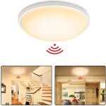 Plafonnier led - aufun - 15w - dtecteur de mouvement - blanc chaud - intrieur