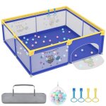 Aufun 180 x 200 x 68cm parc bb barrire scurit aire de jeux pour tout - petits barrire de protection ...