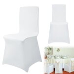 Aufun 50 pièces housses de chaise extensible pour salle à manger mariage hôtel restaurant banquet fête ... Aufun 50 pièces housses de chaise extensible pour salle à manger mariage hôtel restaurant banquet fête ...