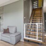 Aufun barrire de scurit porte et escalier fixation par pression pour espace de 95 - 105 cm pour animaux ...