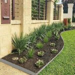Bordure de jardin - aufun - acier galvanis - 5 m x 18 cm - 5 pices - flexible et robuste