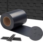 Brise vue - aufun - cloture en pvc - 450g / m� - 35m x 19cm - anthracite