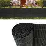 Aufun brise - vue en pvc tapis de brise - vue pour balcon jardin terrasse 90x400cm anthracite