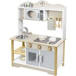 Cuisine jouet en bois - aufun - 14 accessoires - dimensions 62x26x78 cm - pour enfants à partir de 3 ... Cuisine jouet en bois - aufun - 14 accessoires - dimensions 62x26x78 cm - pour enfants à partir de 3 ...