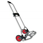 Chariot de transport - aufun - diable pliable - charge max 60 kg - hauteur r�glable - couleur noir / ...