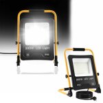 Aufun led projecteur 200w blanc froid avec trpied ip66 pour garage jardin lintrieur et lextrieur 200w ...