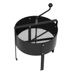 Aufun machine � tamis � compost rotative manuelle avec passoire � mailles et poign�e noir