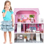 Aufun maison de poupée en bois maison de poupée en bois mdf et maison de poupée à 3 étages comprenant ... Aufun maison de poupée en bois maison de poupée en bois mdf et maison de poupée à 3 étages comprenant ...