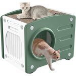 Aufun niche dextérieur pour chat pour jouer et se reposer maison pour chat 553x405x46cm pour lextérieur ... Aufun niche dextérieur pour chat pour jouer et se reposer maison pour chat 553x405x46cm pour lextérieur ...