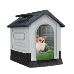 Niche pour chien - aufun - 65 x 565 x 67 cm - plastique pp - extrieur - grille daration