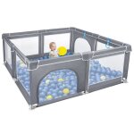 Aufun parc bb barrire scurit aire de jeux pour tout - petits barrire de protection portail rampant ...