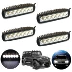 Aufun phare de travail led 12v 4x18w projecteur led voiture 12v etanche ip67 spot flood antibrouillard ... Aufun phare de travail led 12v 4x18w projecteur led voiture 12v etanche ip67 spot flood antibrouillard ...