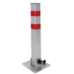 Aufun poste de stationnement en acier pliable despace de stationnement de parking barrire stationnement ...