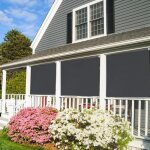 Aufun stores ext�rieur r�fl�chissante occultant enrouleur enrouleurs balcon vertical pare - vue pour ...