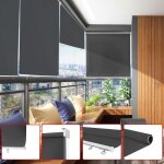 Aufun stores ext�rieur r�fl�chissante occultant enrouleur enrouleurs balcon vertical pare - vue pour ...
