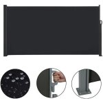 Paravent ext�rieur - aufun - lat�ral r�tractable - 160 x 300 cm - r�sistant aux uv - anthracite