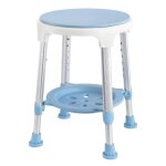 Aufun tabouret de douche rond rotatif  360 degrs - rglable en hauteur 150 kg - pour les personnes ...