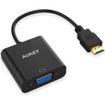 Adaptateur hdmi vers vga - aukey - cb - v4 - 1080p - noir - compatible pc tv box xbox
