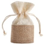 Aumonire  drages - naturel - jute - 53x10 cm - sachet de 4 - dcoration de fte