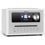 Auna silver starcd cube radio bluetooth avec lecteur cd tuner fm et wifi 10000 stations - ecran hcc 28 ...