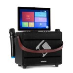 Auna systme karaok pro spin 8 121 cran tactile 2uhf mic wifi bt usb tf hdmi