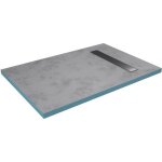 Aurlane receveur de douche à carreler showerplate - 80 x 120 cm - caniveau intégré - gris graphite Aurlane receveur de douche à carreler showerplate - 80 x 120 cm - caniveau intégré - gris graphite