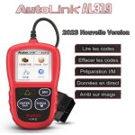 Autel al319 valise de diagnostic auto obd2 outils - lecteur de code un - clic - multimarque - menu en ...