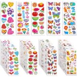 Autocollant 3d pour enfants 40 feuilles gommettes autocollantes sticker enfant autocollant fille y compris ...