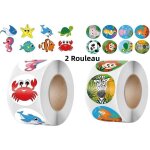 Animaux gommettes autocollants2 rouleau autocollantsanimal de la mer stickerspour enfant fille garconr�compens ...