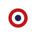 Autocollant aviation militaire air force avion cocarde france logo 33 - taille : 17 cm