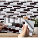 Autocollant effet carrelage mural pour dcoration intrieure dosseret auto - adhsif carreaux autocollants ...