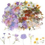 Autocollants de fleurs transparents - febest - 120 pi�ces - multicolore - 1999x1199x099 cm - mat�riau ...