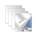 Autocollants muraux miroirs - 4 pi�ces - acrylique 20x20cm - incassables - effet miroir