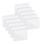 Autocollant pare briselot de 10 vignette assurance auto transparent - pochette adhesive pare brise pour ...