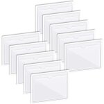 Autocollant pare briselot de 10 vignette assurance auto transparent - pochette adhesive pare brise pour ...