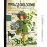 Autocollants scrapbooking r�tro - febest - 800 pi�ces - vert - th�me vintage - papillons f�es plantes ...