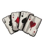 Autocollant sticker pour auto moto tuning casque?motif : cartes a jouer 15. 2cm x 9. 8cm