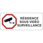 Autocollant sticker maison vido surveillance alarme