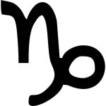 Autocollant sticker signe zodiaque capricorne