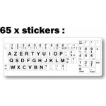 Autocollant sticker vinyl clavier azerty pas transparent mais blanc Autocollant sticker vinyl clavier azerty pas transparent mais blanc
