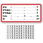 Autocollant sticker vinyl plaque de tare adhesive vehicule