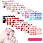 Autocollants pour vernis � ongles dorteil - zgeer - 14 pi�ces - multi - �tanche - d�coration dart dongle ...