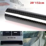 Autocollant en vinyle - diy - 20x152cm - fibre de carbone 6d - haute brillance - noir Autocollant en vinyle - diy - 20x152cm - fibre de carbone 6d - haute brillance - noir