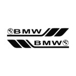 Autocollant de voiture pour bmw 30x4cm noir stickers