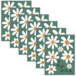 Autocollants pour voiture - marguerite - multicolores - pvc imperm�able - 6 pi�ces - d�coratif