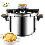 Autocuiseu 4l marmite express compatible les plaques de cuisson � gaz et � induction en acier inoxydable ...