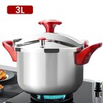 Autocuiseur 3l inox �pais - cocotte minute compatible gaz et induction - pression 50kpa - s�curit� 70 ...